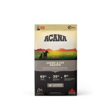 Acana Heritage Light & Fit, hrană uscată fără cereale câini, managemetul greutății, 11.4kg