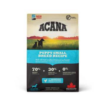 Acana Heritage Puppy Small Breed, hrană uscată fără cereale câini junior, 2kg