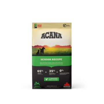 Acana Heritage Senior, hrană uscată fără cereale câini senior, 11.4kg