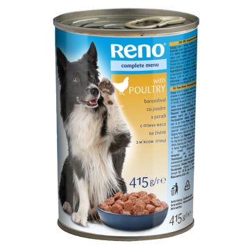 Conservă Reno Dog, Pasare, 415g ieftina