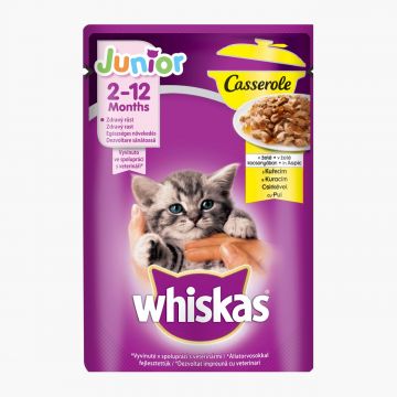 hrană umedă pentru Pisici Junior 85g Casserole Pui
