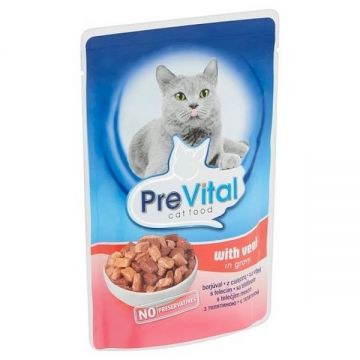 Prevital Cat Premium Vitel, 24 x 100g ieftina