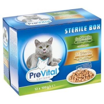 Prevital Cat set12 x 100g, Steril, ieftina