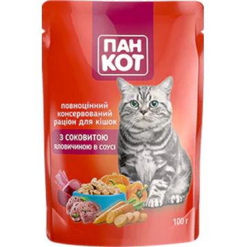 Wise Cat hrană umedă pentru Pisici cu Vită in Sos 100G ieftina