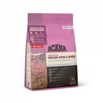 Acana Singlesgrass-Fed Lamb, Miel și Mere, hrană uscată monoproteică fără cereale câini, 2kg