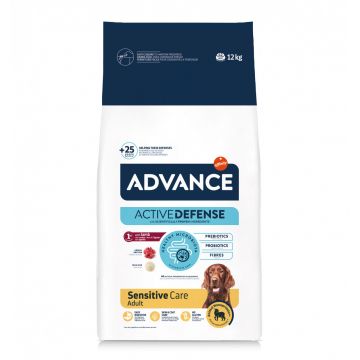 Advance Sensitive, Miel și Orez, hrană uscată câini, sistem digestiv, 12kg de firma originala