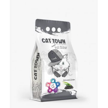 Asternut Igienic Cat Town Carbon Activ pentru Pisici 5 l