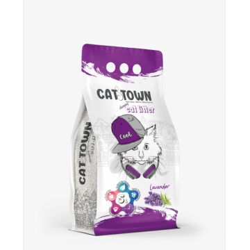 Asternut Igienic Cat Town Lavanda pentru Pisici 5 l