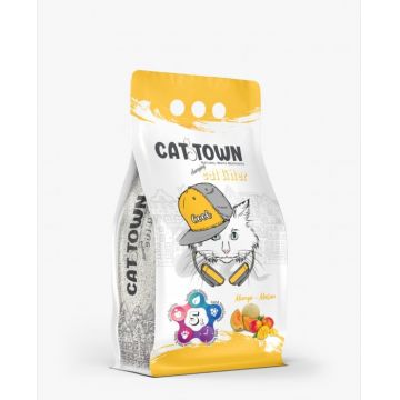 Asternut Igienic Cat Town Mango si Pepene Galben pentru Pisici 5 l ieftin