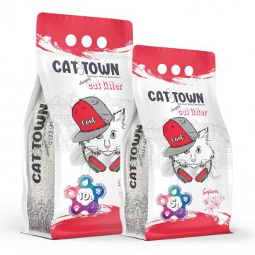 Asternut Igienic Cat Town Sakura pentru Pisici 10l la reducere