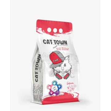 Asternut Igienic Cat Town Sakura pentru Pisici 5l ieftin