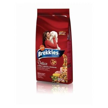 Brekkies Excel Cat Delice cu Carne de Pui și Curcan, 20kg