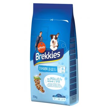 Brekkies Excel Junior Original, Pui, hrană uscată câini junior, 20kg de firma originala