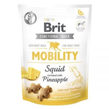 Brit Care, Recompense pentru mobilitate, caini adulti, calamar si ananas, 150g ieftina