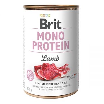 Brit Mono Protein, Conserva caini, miel 400 g