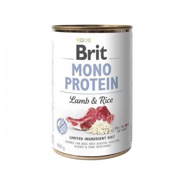 Brit Mono Protein, Conserva caini, miel si orez 400 g