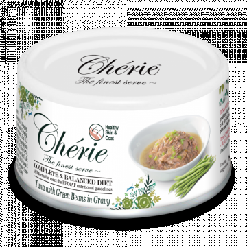 Cherie Adult Skin and Coat Cat Ton cu Fasole Verde 80 g