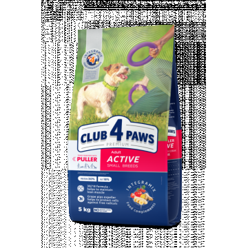 Club 4 Paws Hrana uscata caini activi de talie mica, 5kg la reducere