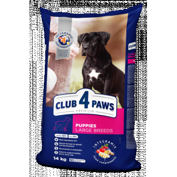 Club 4 Paws Hrana uscata juniori de talie mare, 14kg