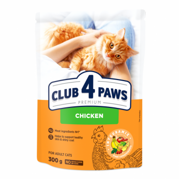 Club 4 Paws Premium Hrana uscata pisici adulte, cu Pui 0,3kg ieftina