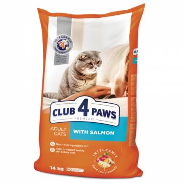 Club 4 Paws Premium Hrana uscata pisici adulte, cu Somon, 14kg