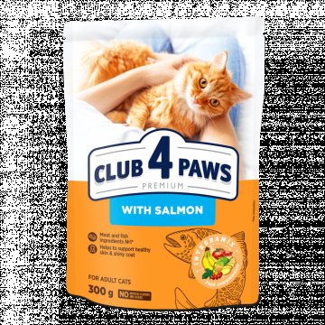 Club 4 Paws Premium Hrana uscata pisici adulte, cu Somon, 300g