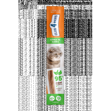 Club 4 Paws Premium Recompense pentru pisici stick cu pui si rata, 5g