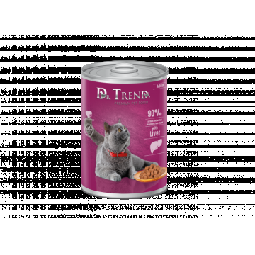 Dr. Trend Conserva hrana umeda pentru pisici, ficat in sos, 10x400g la reducere