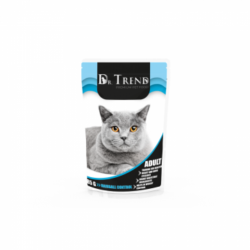 Dr.Trend Premium Hrana umeda pisici Hairball Control, 12x0,085g de firma originala