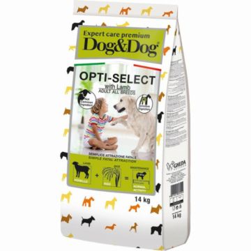 Hrana uscata pentru caini cu miel DogDog Expert Premium Ingrijire Selectie Optima 14kg