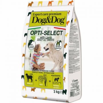 Hrana uscata pentru caini cu miel DogDog Expert Premium Ingrijire Selectie Optima 3 kg ieftina