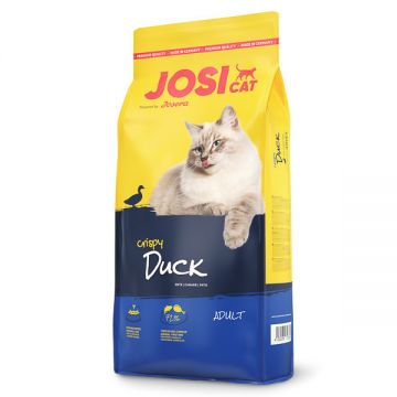 Josicat Crispy, Rață, hrană uscată pisici, 18kg