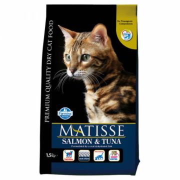Matisse hrana uscata pentru pisici cu somon si ton 1,5 kg ieftina