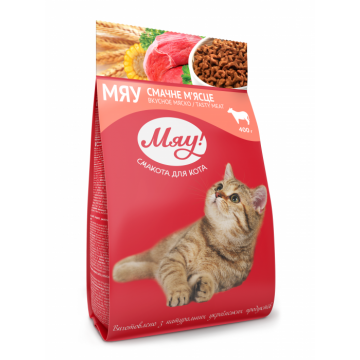 Miau Hrana uscata pisici - asorti carne 0,9 kg