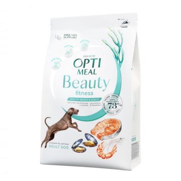 Optimeal Beauty Fitness Hrana uscata fara cereale pentru caini - cu fructe de mare, 1,5kg