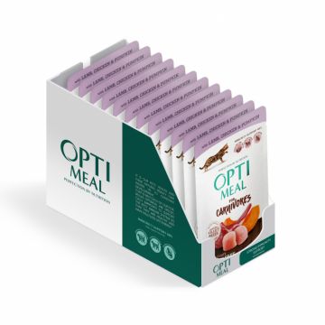 Optimeal Grain Free Hrana umeda pisici adulte - cu Miel si pui in jeleu, set 12 0,085kg ieftina