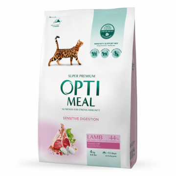 Optimeal Sensitive Hrana uscata pisici adulte - cu Miel, 4kg