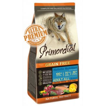 Primordial Grain-Free Holistic Dog Adult DuckTrout Super Premium 12kg