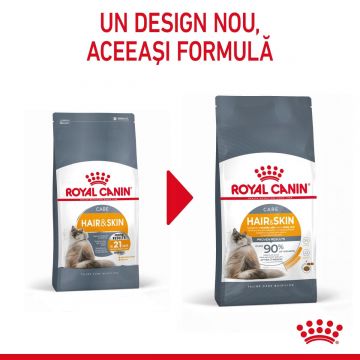 Royal Canin Hair&Skin Care Adult hrană uscată pisică, piele și blană, 4kg de firma originala