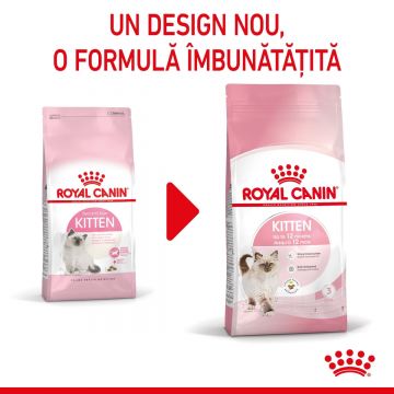 Royal Canin Kitten hrană uscată pisică junior, 400g ieftina