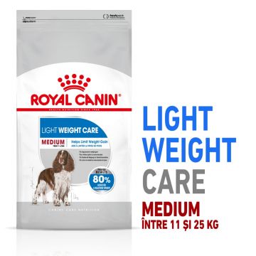 Royal Canin Medium Light Weight Care Adult hrană uscată câine, limitarea creșterii în greutate, 12kg de firma originala