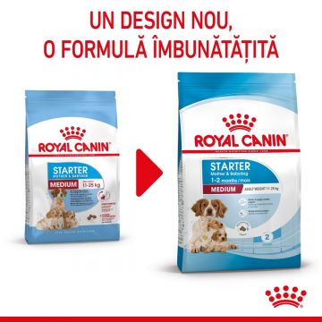 Royal Canin Medium Starter Mother & Babydog, mama și puiul, hrană uscată câini, 4kg