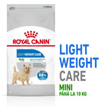 Royal Canin Mini Light Weight Care Adult hrană uscată câine, limitarea creșterii în greutate, 10kg de firma originala