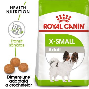 Royal Canin X-Small Adult, hrană uscată câini, 500g ieftina