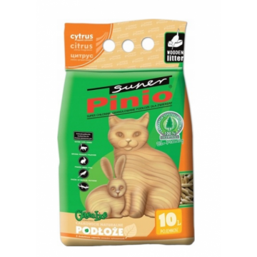 Super Pinio Pelet, Asternut igienic pentru animale de companie,lamaie, 10l, 8kg