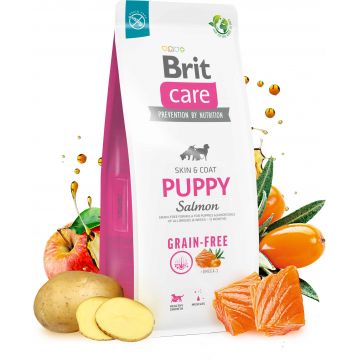 BRIT CARE Grain-free PUPPY, cu Somon şi Cartofi
