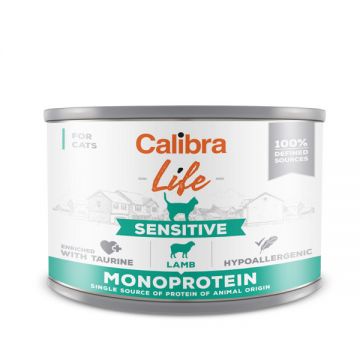 Calibra Life Mono Protein, Sensitive, Miel, Conservă hrană umedă mono proteică fără cereale câini, (pate), 200g