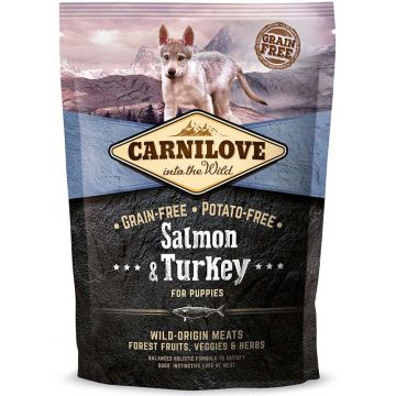 CARNILOVE PUPPY Somon şi curcan, fără cereale