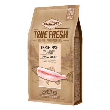 Carnilove True Fresh Adult, Pește proaspăt, hrană uscată fără cereale câini, 4kg de firma originala