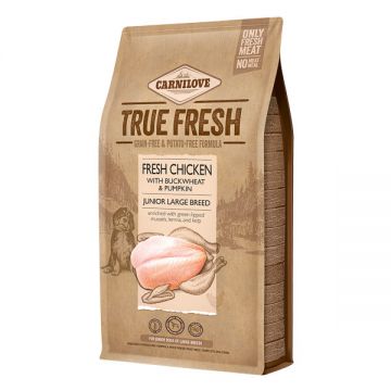 Carnilove True Fresh Junior, Pui proaspăt, hrană uscată fără cereale câini, 4kg de firma originala